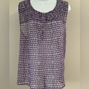 Gap Purple and White Tank